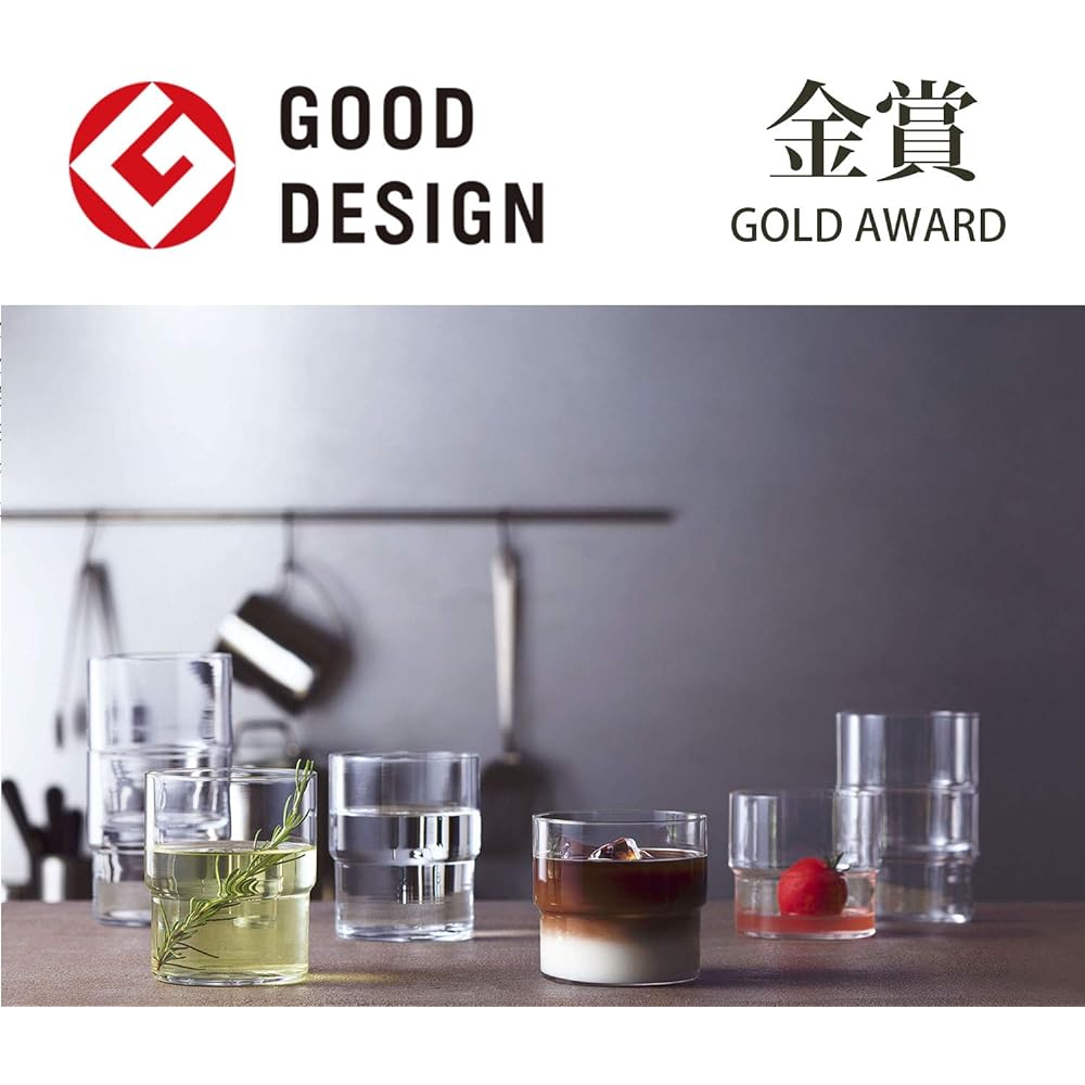 Toyo Sasaki Glass Tumbler Fino Dishwasher Safe Made in Japan 315ml Set of 6 B-21127CS