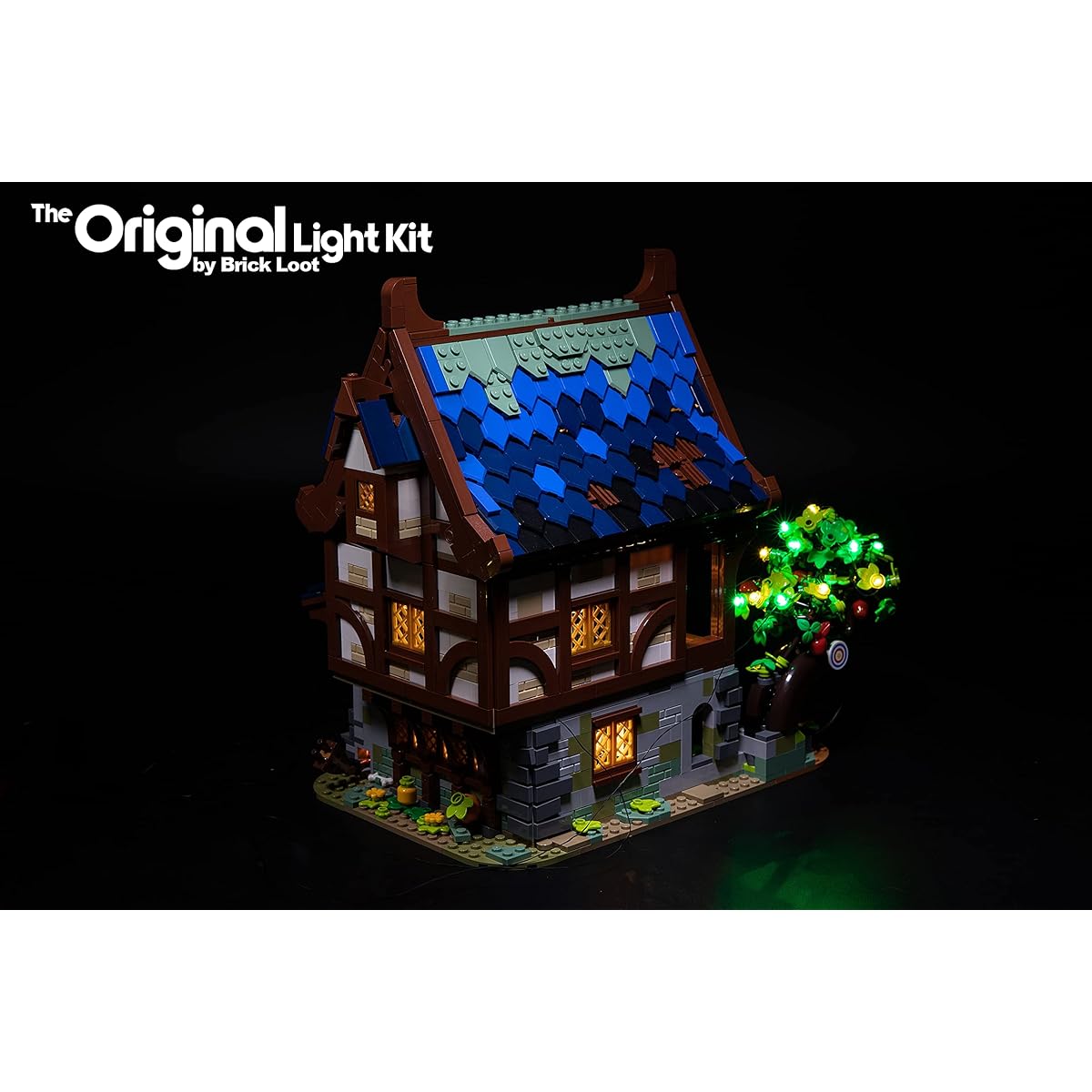 Brick Loot Deluxe LED Lighting Kit for LEGO Medieval Blacksmith Set 21325 - (Note: Model not included)..