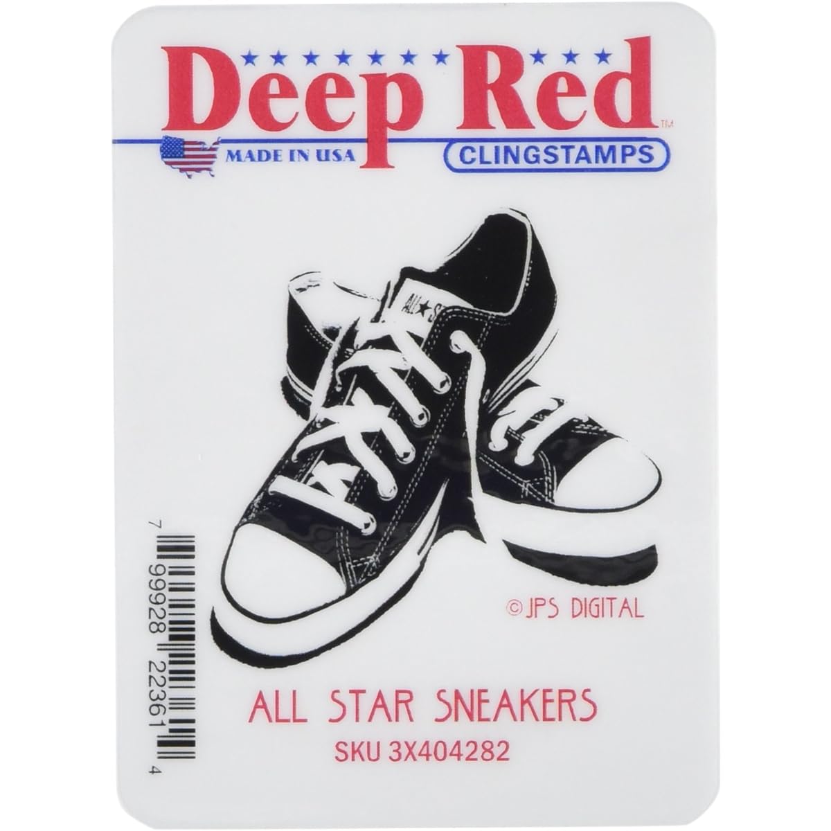 Deep Red Cling Stamp 2"X2"-All Star Sneakers (parallel input product)