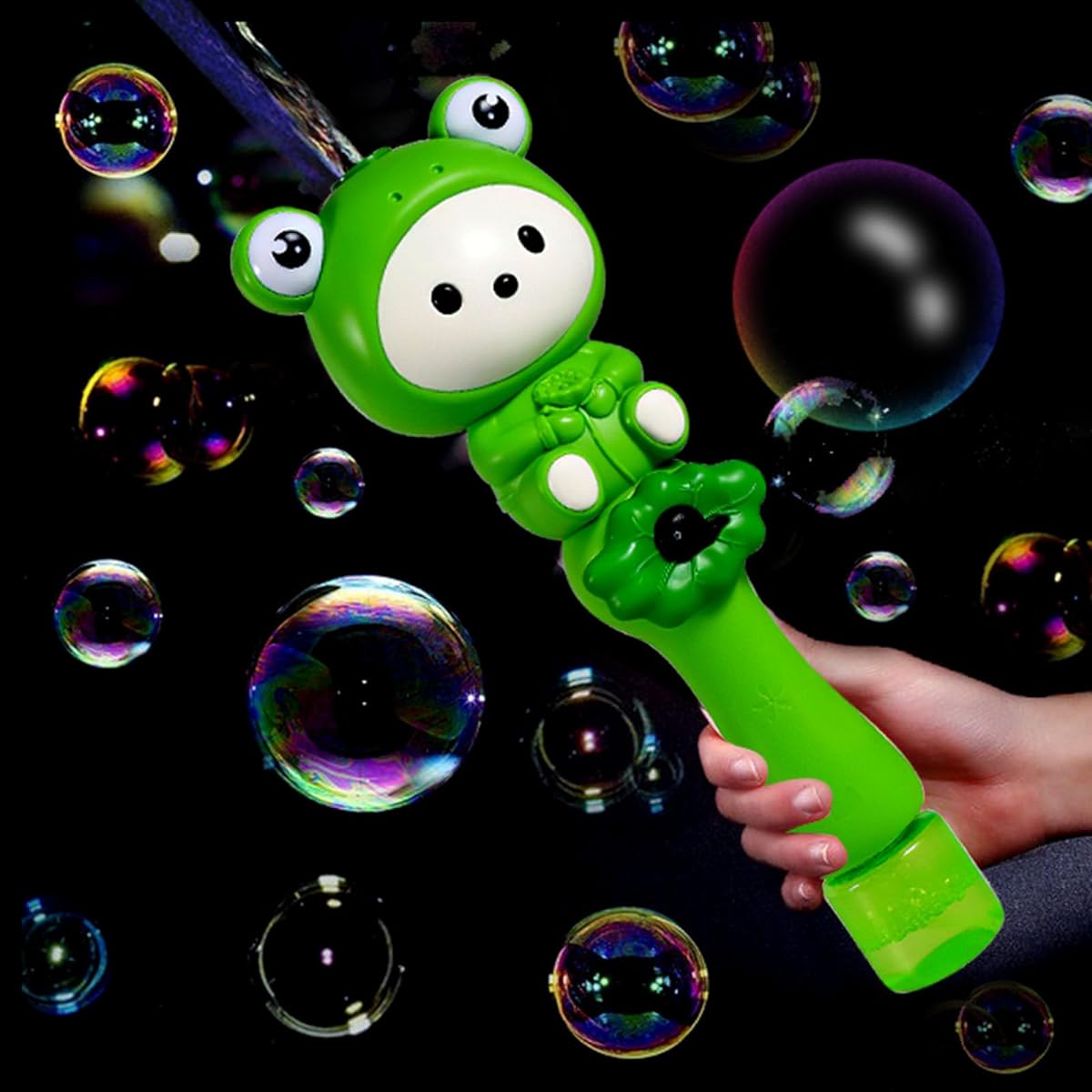 Bubble Wand for Kids, Automatic Bubble Maker Electric Bubble Machine Blower Cartoon Musical Light Up for Toddler Girls Toys Party Favors
