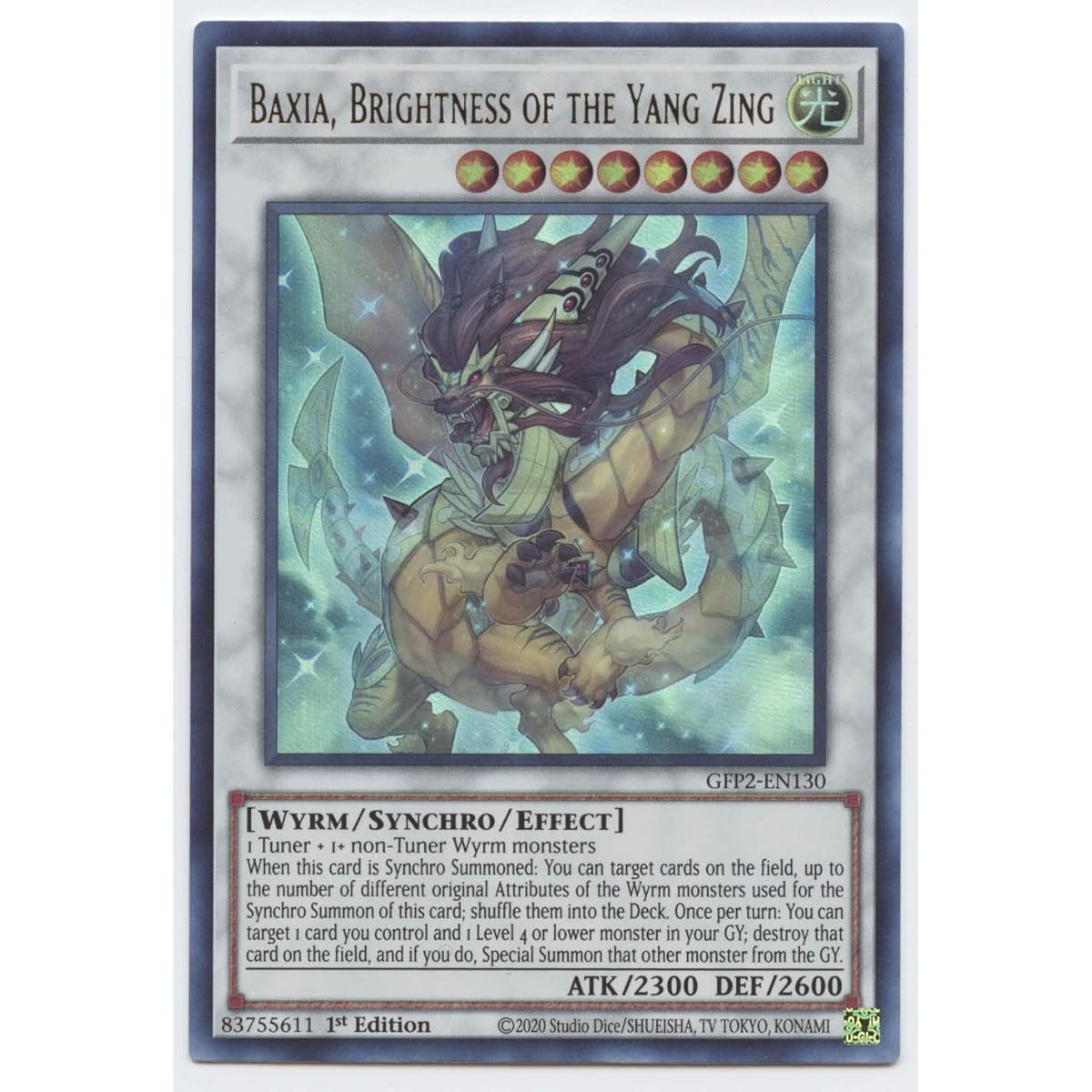 Baxia, Sunshine - GFP2-EN130 - Ultra Rare - 1st Edition.