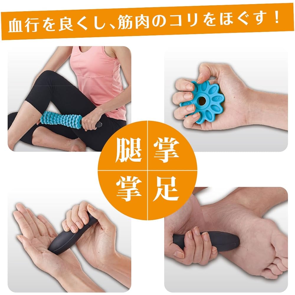 IRONMAN CLUB Multi Body Roller IMC-106 <Pink/Blue> Fascia Release Shoulder Blade Lower Back Pain