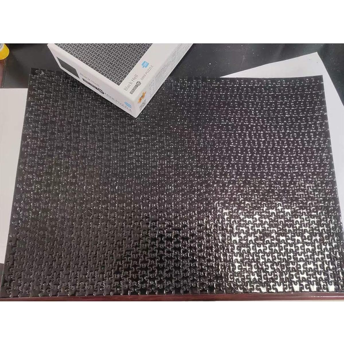 Mini Jigsaw Puzzle 1000 Piece Difficult Black Micro Jigsaw Puzzle for Adults Size 42.5 X 30cm