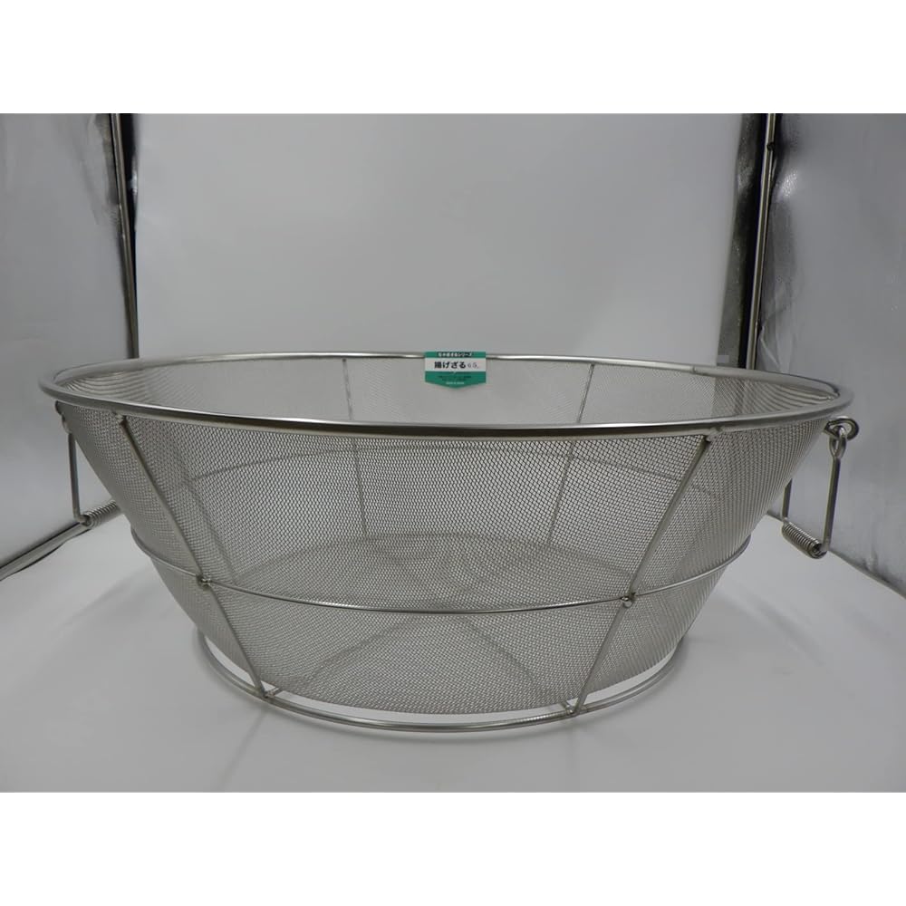 Fuyuji Honma Kogyo Hand Fried Colander Fine 65cm 18-8 Stainless Steel Japan AAG03065