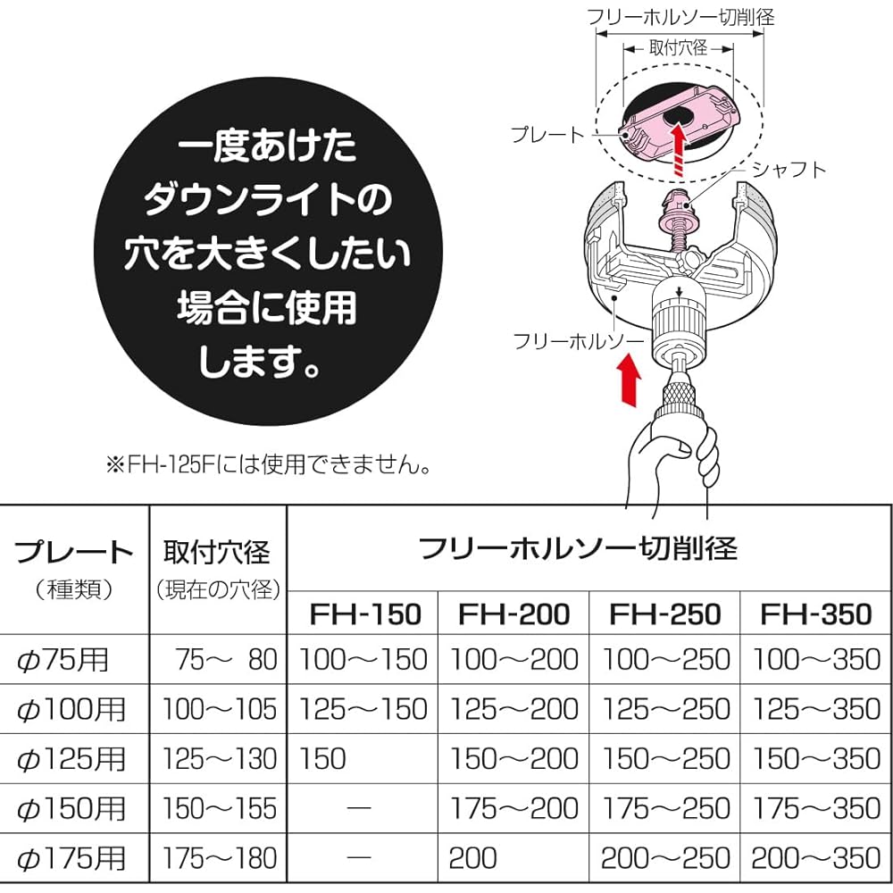 Mirai Kogyo Pie Up (R) jig (free hole saw accessory) FH-UP