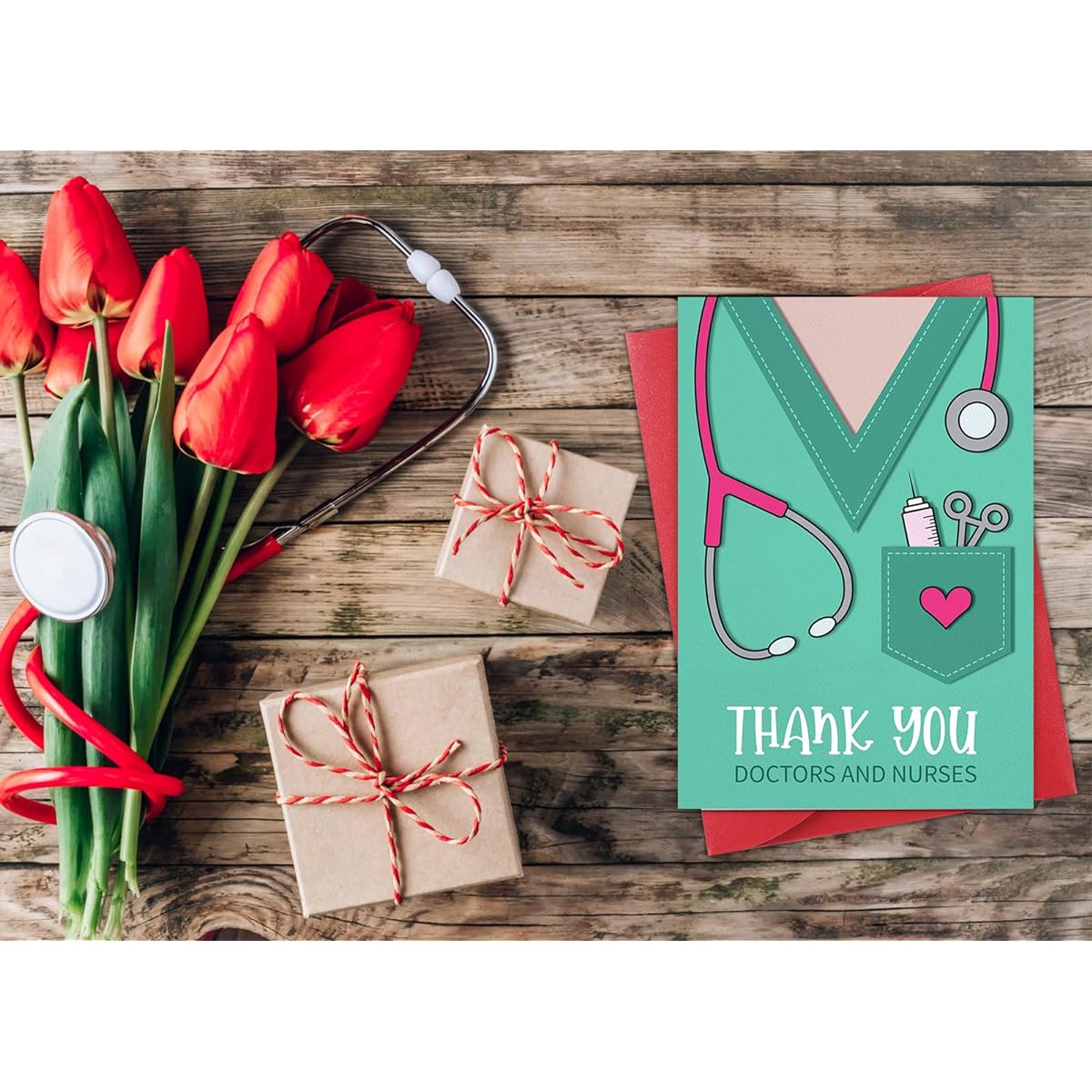 WhatSign Thank you Doctor and Nurses Greeting Card