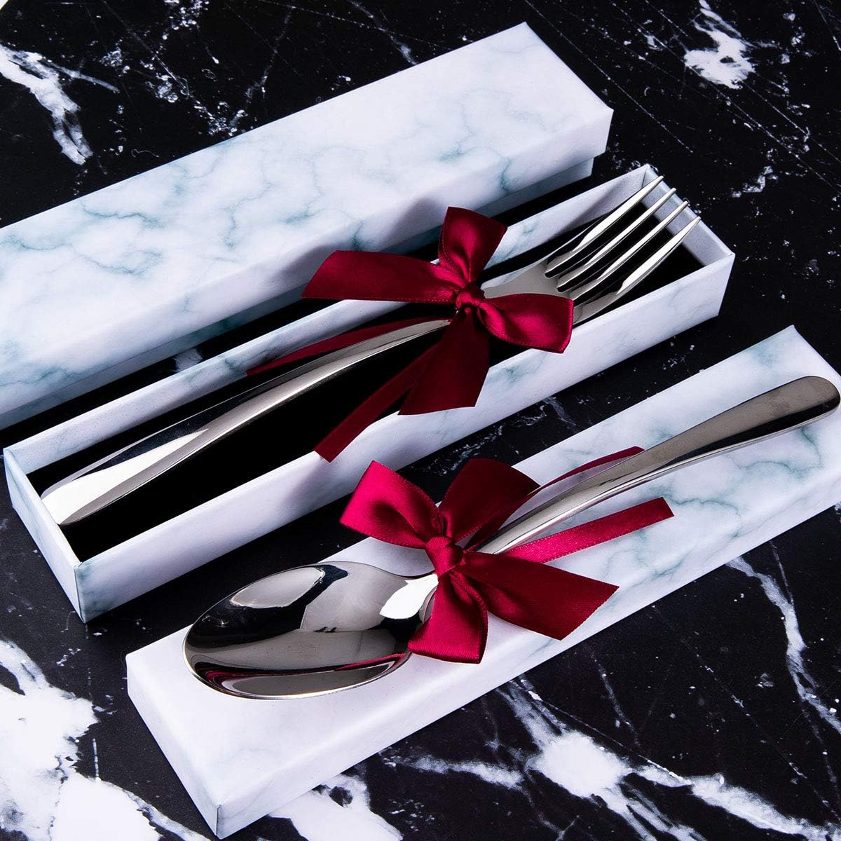 Wedding Gifts Custom Engraved Mr and Mrs Spoon and Fork Set Couple Anniversary Engagement Valentines Gifts Groom Him and Her FSUS520