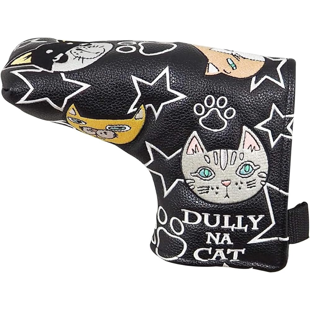 Dully Na Cat DULLY NA CAT Putter Cover DN-PC02 for Pin Type Black