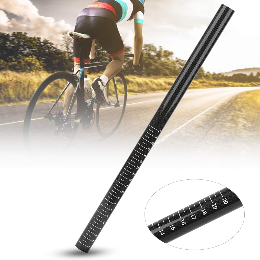 Bike Seatpost, Carbon Fiber Bicycle Seatpost 22.2x400mm Foldable Cycling Road Mountain Bike Seatpost Tube