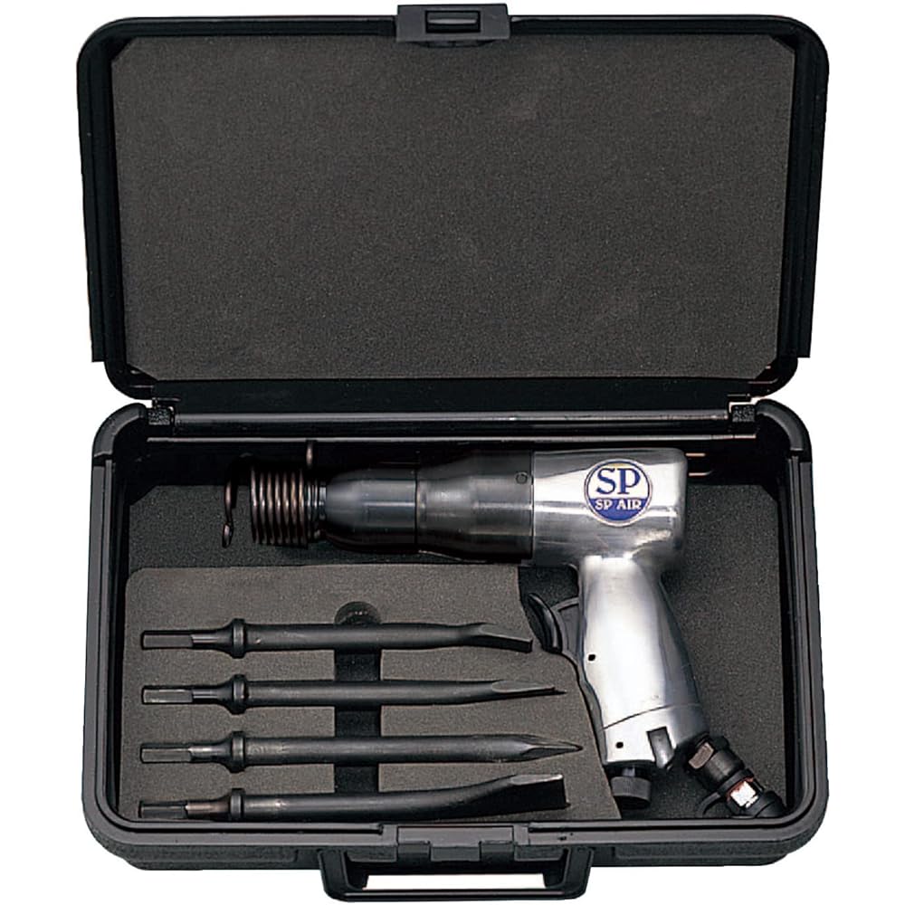 SP Air (SP) Air Hammer Set (4 types of chisels + PB case) Chisel diameter Φ10mm SP-1410-K