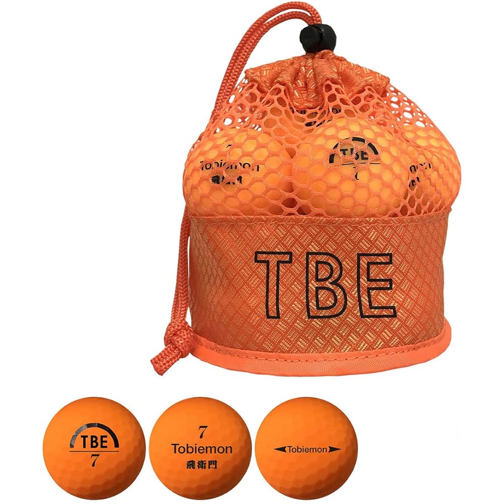 Hiemon TOBIEMON Balls in Mesh Bag, Fluorescent Matte Balls, 3 Dozen Set, 3 Dozen (36 Pieces)