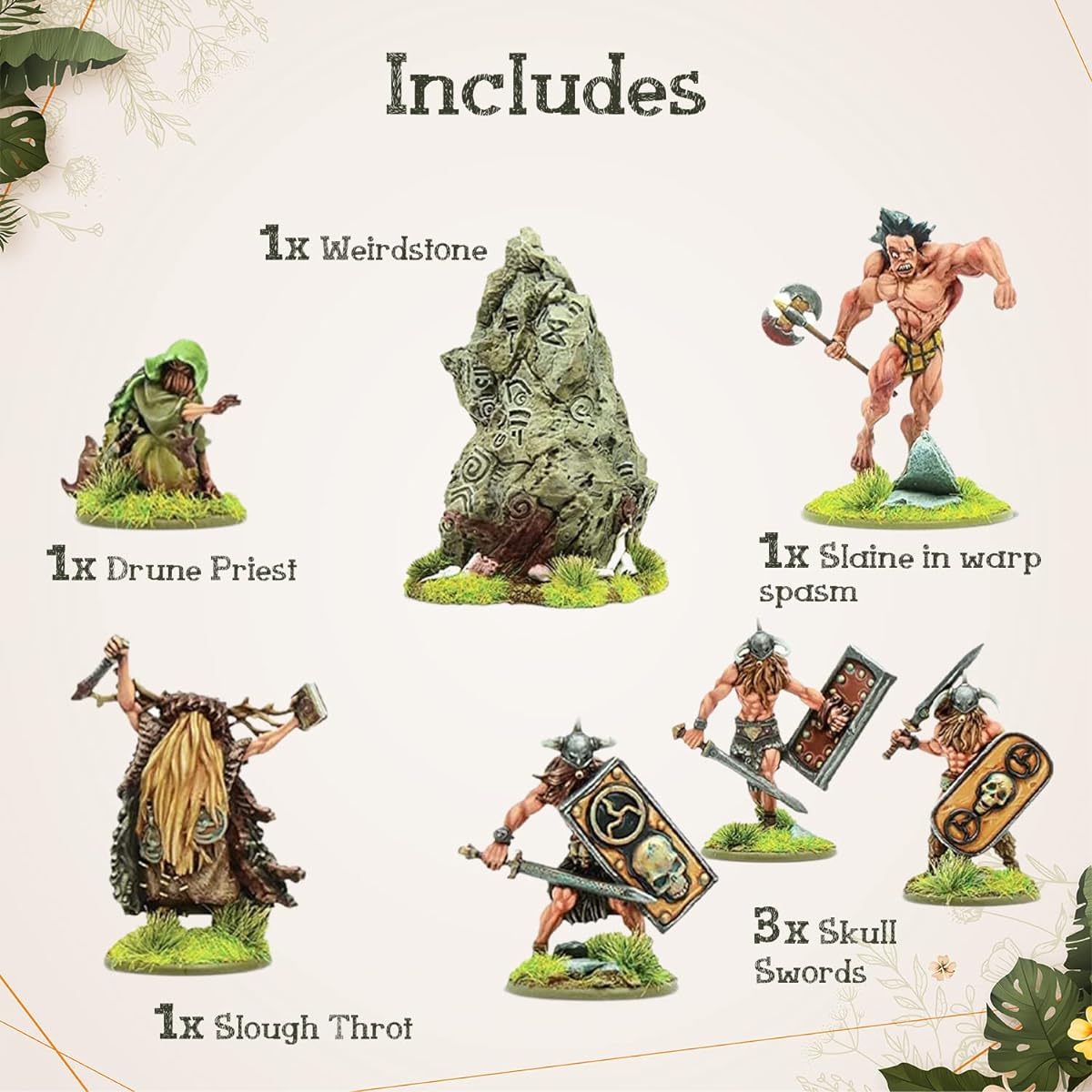 Warlord Games Wargames Delivery Slaine - Kiss My Axe Starter Set - 28mm Miniature Action Figures - Plastic Army Men for Miniature War Games