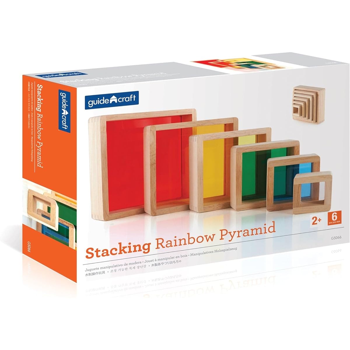 Guidecraft: empilable Rainbow Pyramid