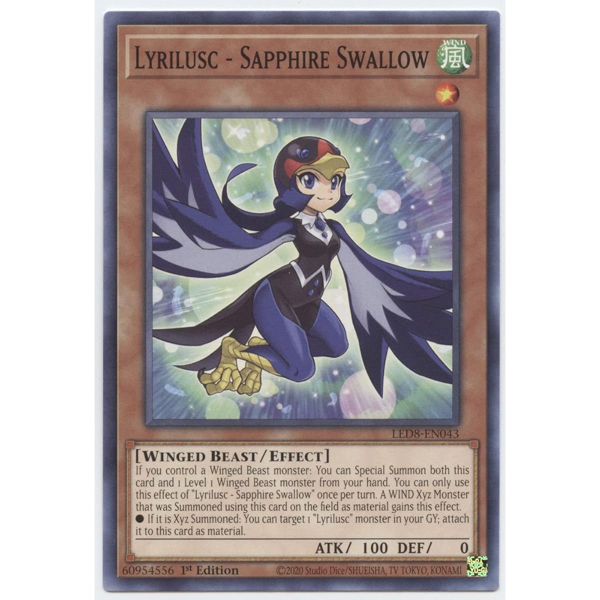 Lyrilusc - Sapphire Swallow - LED8-EN043 - Common - First Edition