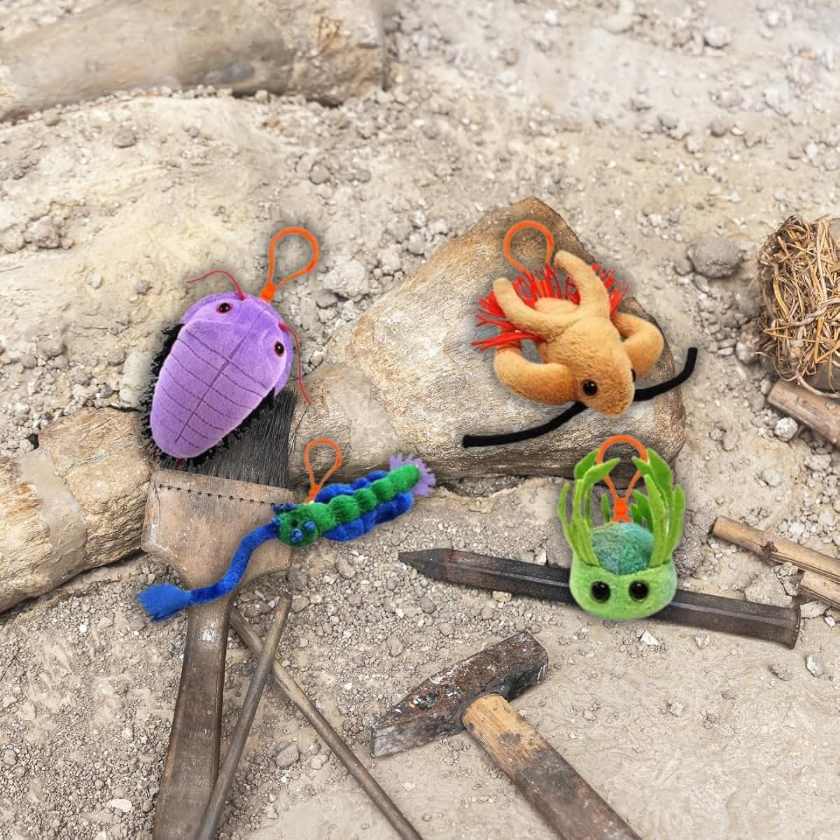 GIANTmicrobes Dinosaur Creatures Pack - Learn about Fossils and Prehistoric Creatures Unique Gift for Family, Friends, Scientists, Nature Lovers, Fossil Collectors and Dinosaur Fans