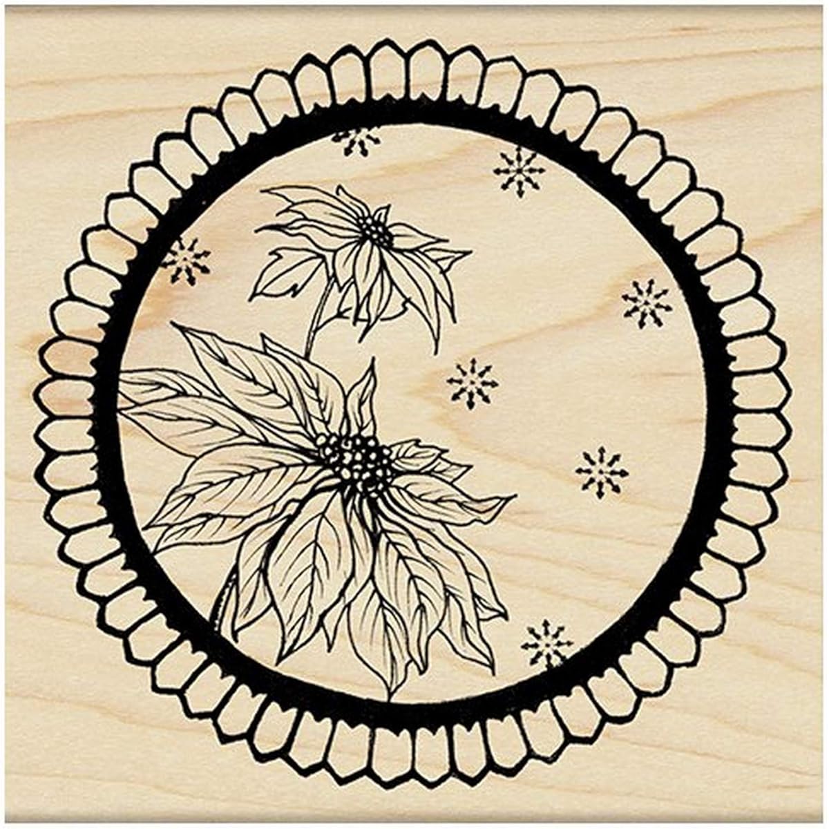 Penny Black 4274K Christmas View Wood Mounted Rubber Stamp