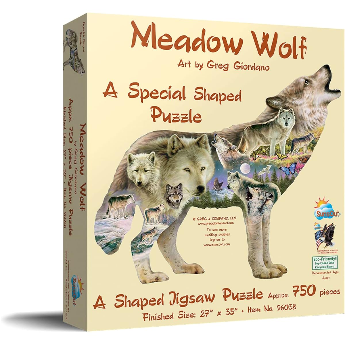 Meadow Wolf Jigsaw Puzzle