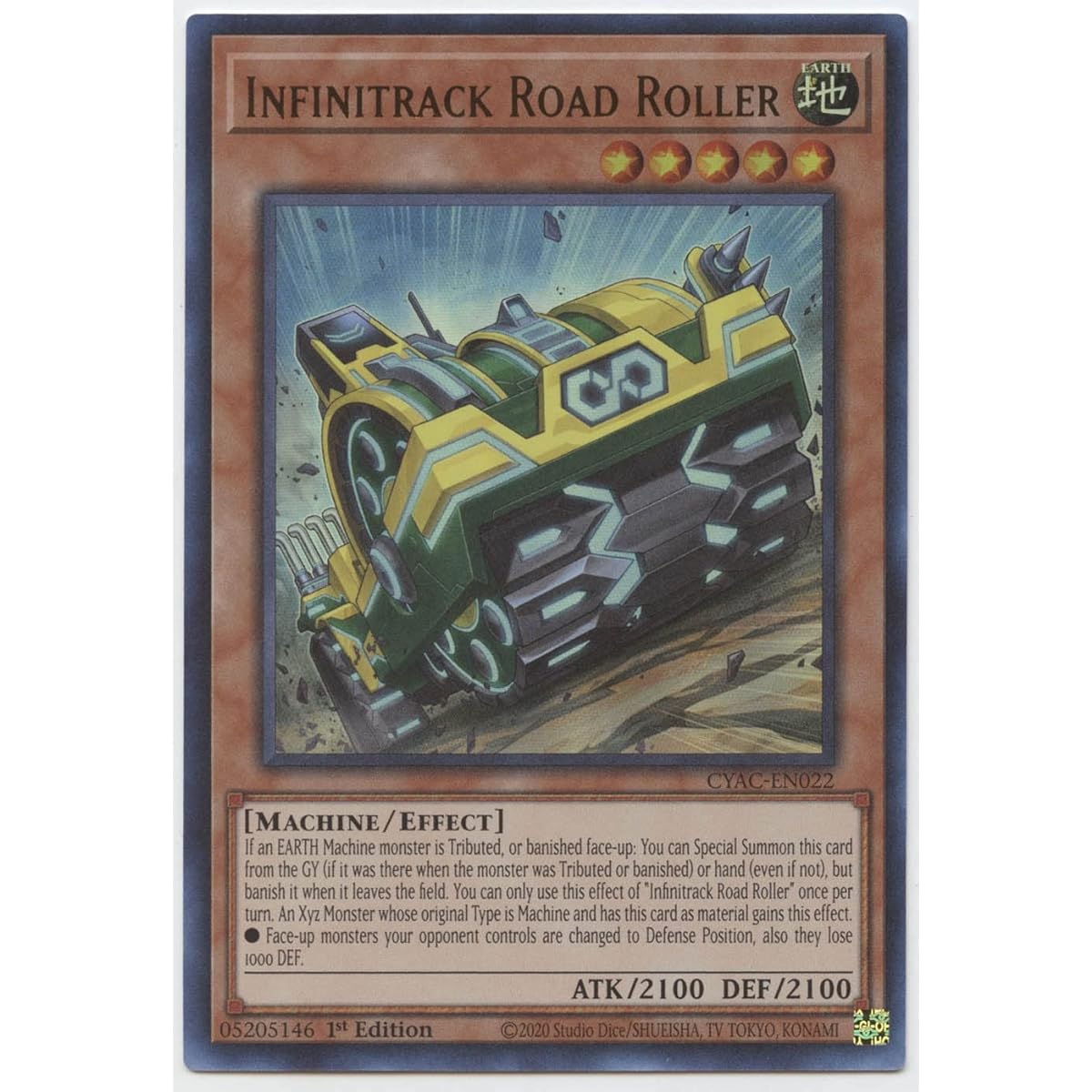 Infinitrac Road Roller CYAC-EN022 Ultra Rare First Edition