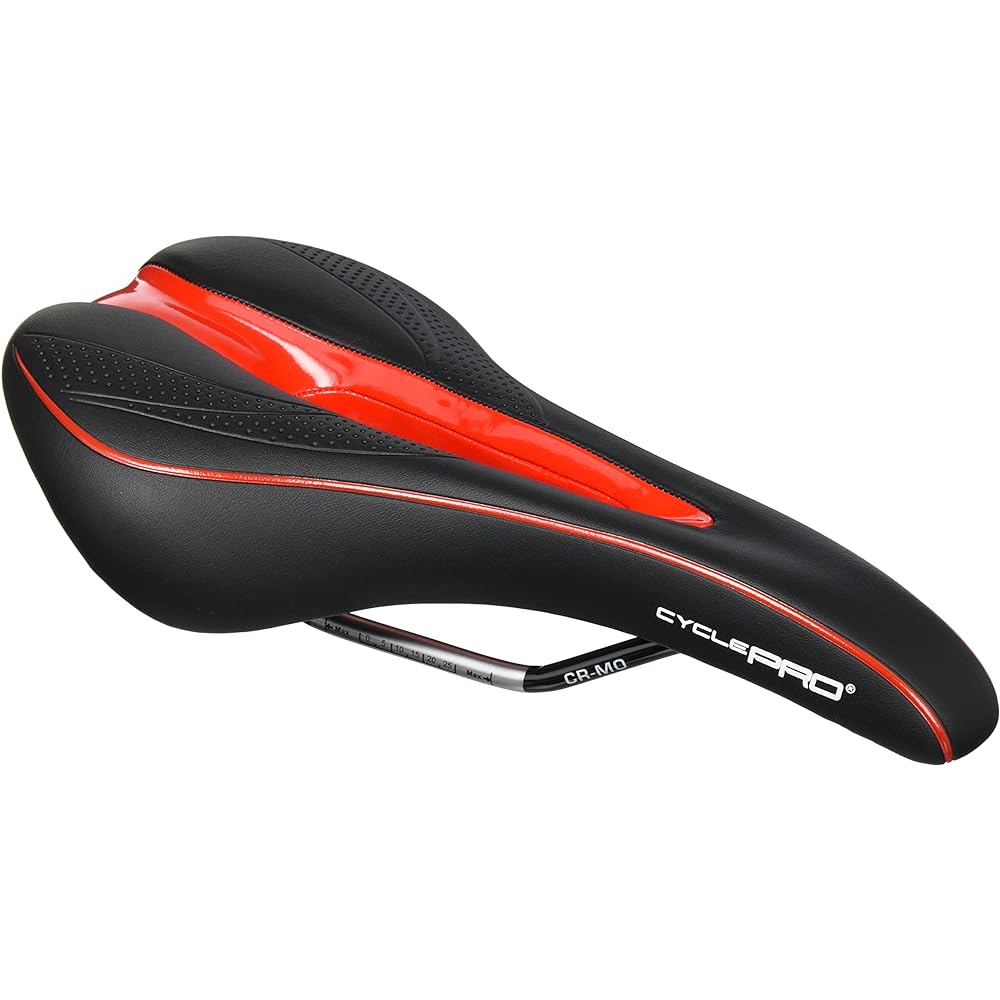 CYCLE PRO Bicycle Saddle Perforated Flow Comfort 298g Chromoly Rail Road Mountain MTB Cross Bike CP-SD3256