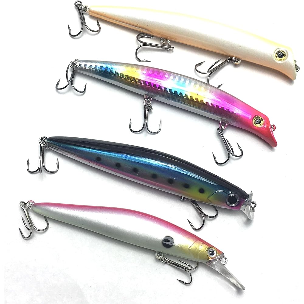Seabass Minnow 10 Piece Set Lipless Minnow Seabass Minnow Seabass Lure Set Shad