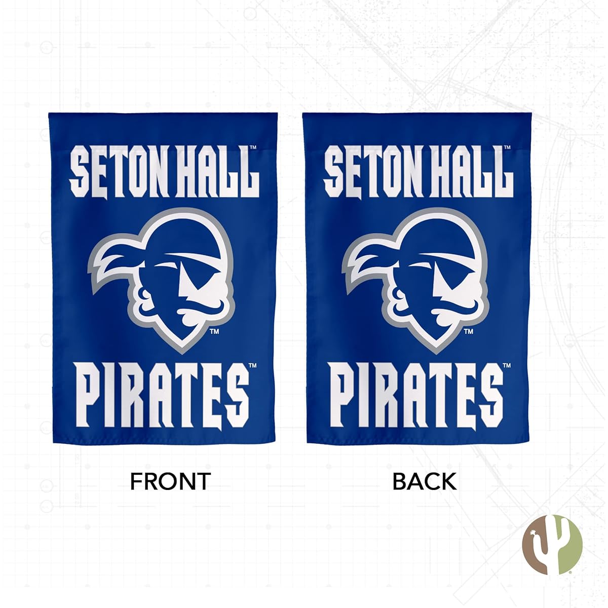 Seton Hall University Garden Flag SHU Pirates Banner 100% Polyester (Design A)