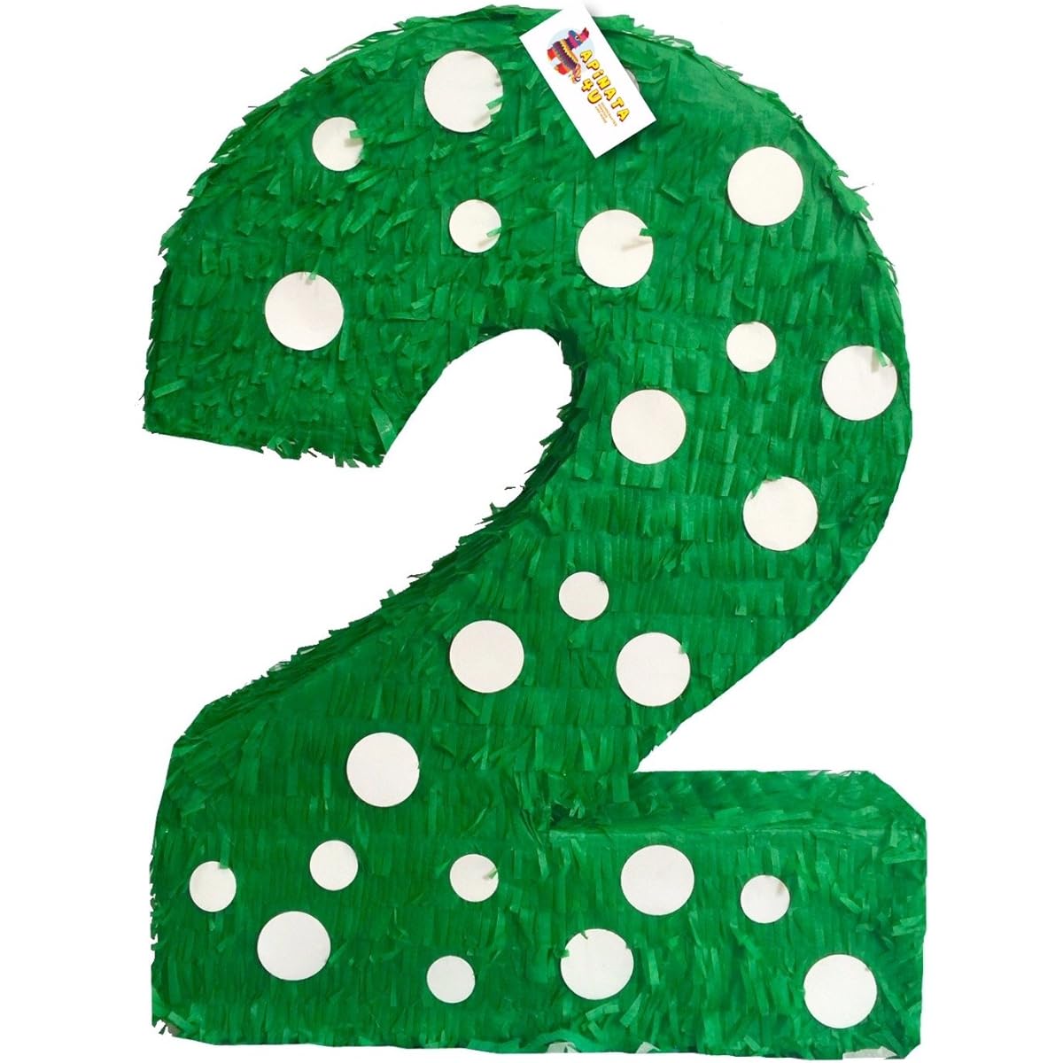 Green & White Polka Dots 2 Pinata