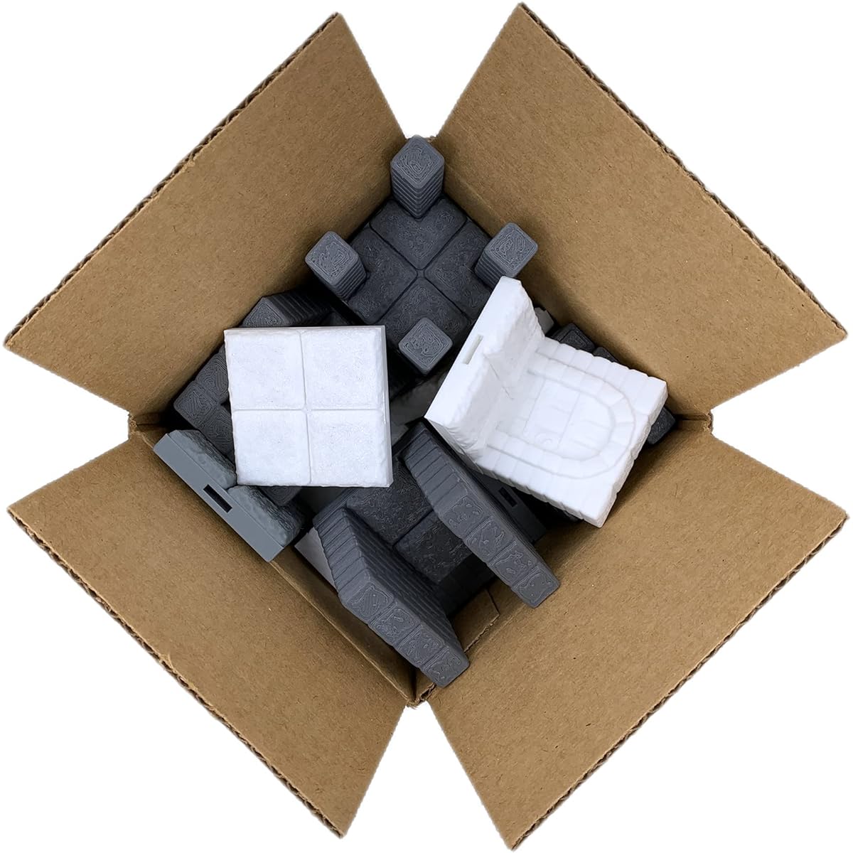 EnderToys Rock Dungeon Tiles - Value Box 3D Printed Tabletop RPG Scenery Wargame Terrain for 28mm Miniatures