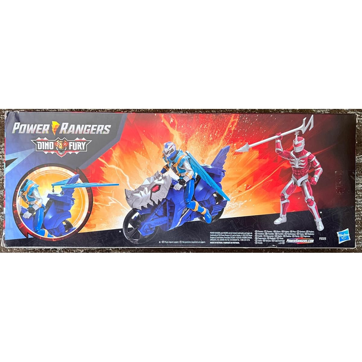Power Rangers Hasbro Dino Fury Face Off Pack Blue Ranger + Cycle & Lord Zedd