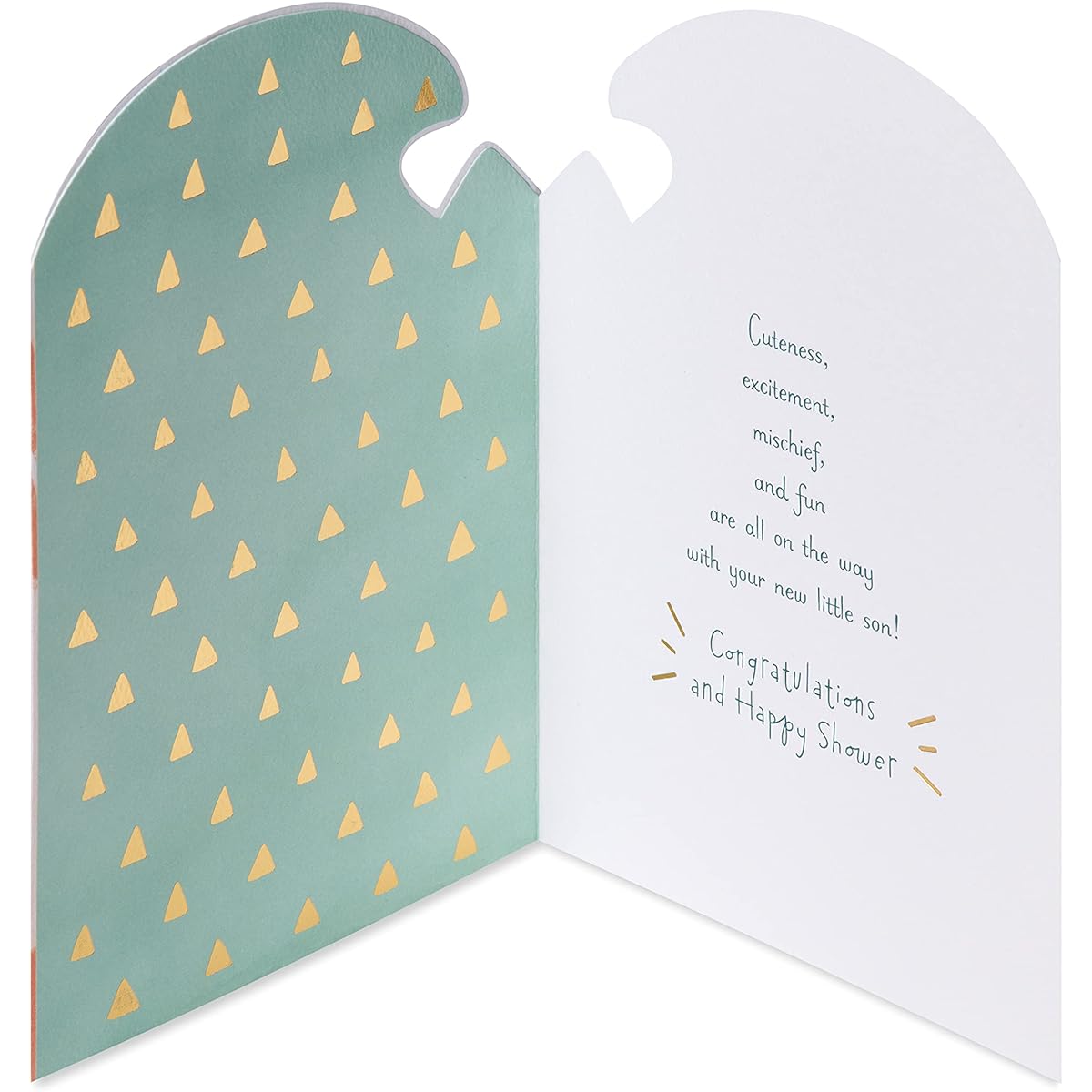 American Greetings Baby Shower Card for Boy (Fox)