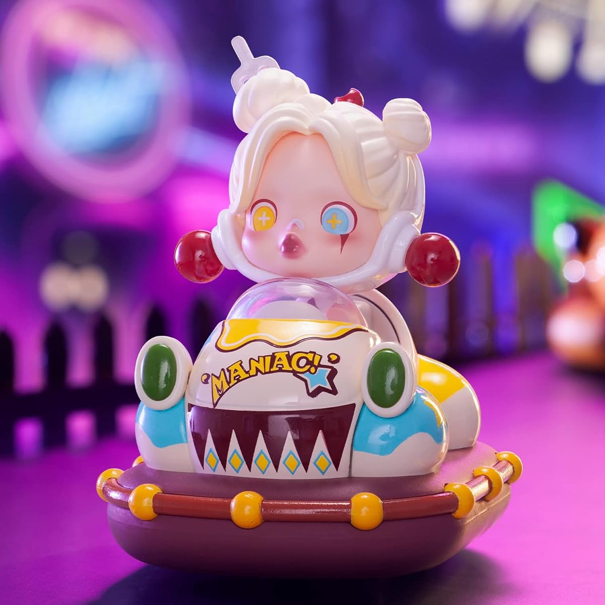 pop mart POPCAR Bumper Car Series 10pcs Limited Action Figure Box Toy Bulk Box Popular Collectibles Art Toy Cute Figures Creative Gifts for Christmas Birthday Party Holidays