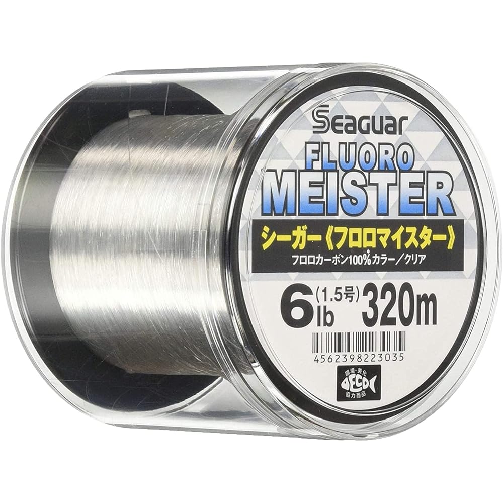 KUREHA Line Fluoromeister 320m 6lb Transparent 6LB No. 1.5