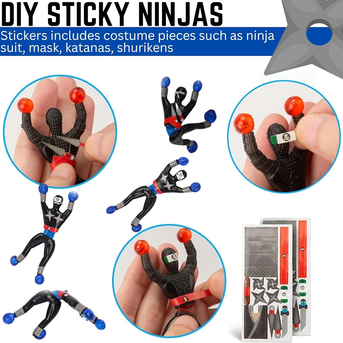 Liberty Imports Self Adhesive Stretch Wall Climber Window Crawler Climbing for Men Party Favors Tricky Novelty Toys for Kids Bulk Pack 666B-1