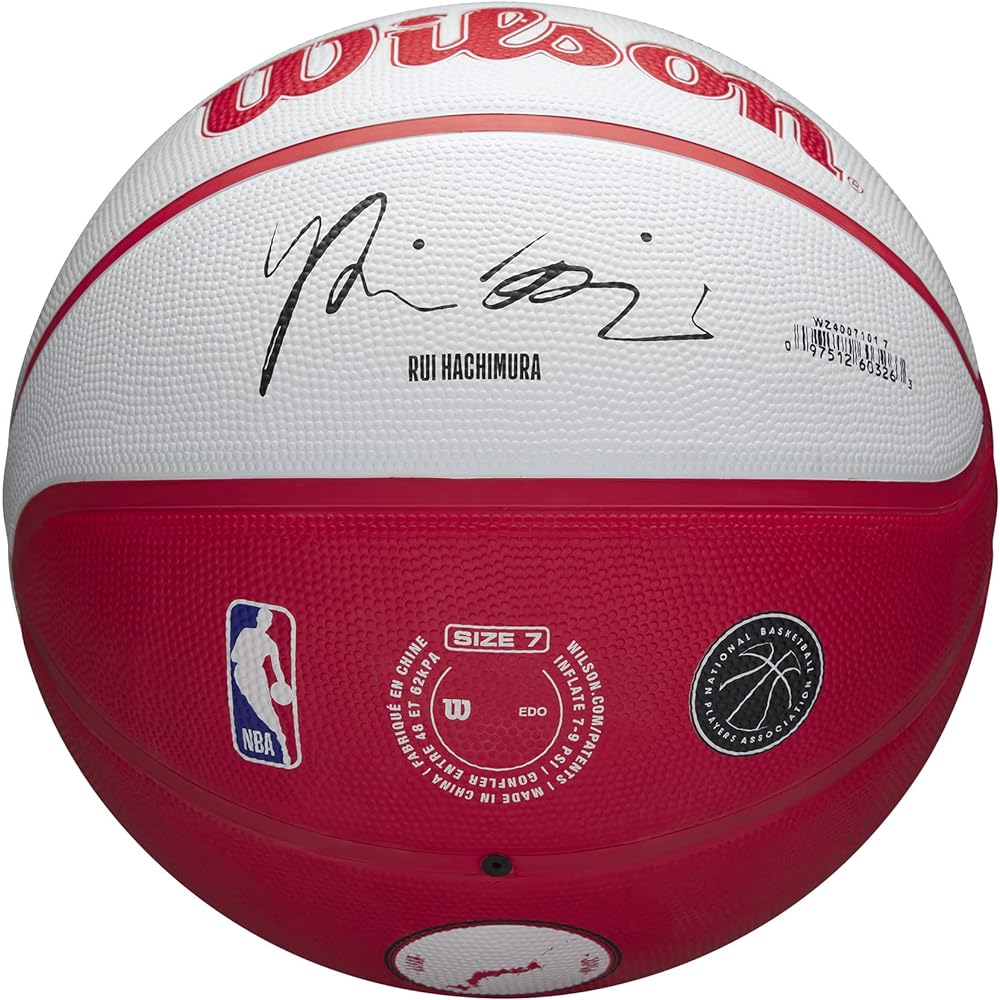 WILSON Basketball NBA PLAYER Ball Rubber Men's No. 7 (Court Used: Outdoor) Hachimura Curry LeBron Giannis Doncic