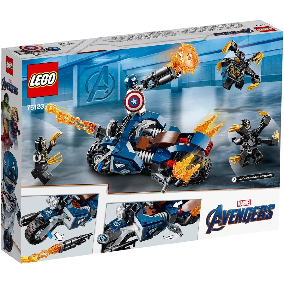 LEGO Super Heroes Captain America: Outrider Attack 76123 Blocks Toys for Boys