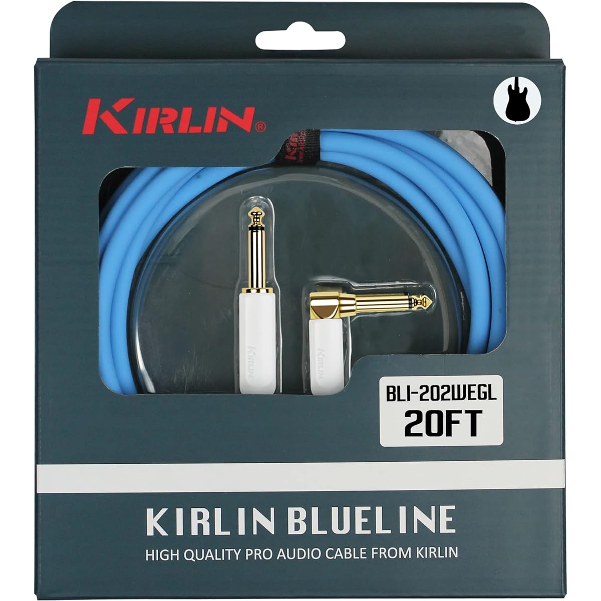 Kirlin Cable BLI Blueline Patch Cable with Blue PVC Jacket 6 inch BLI203WF6