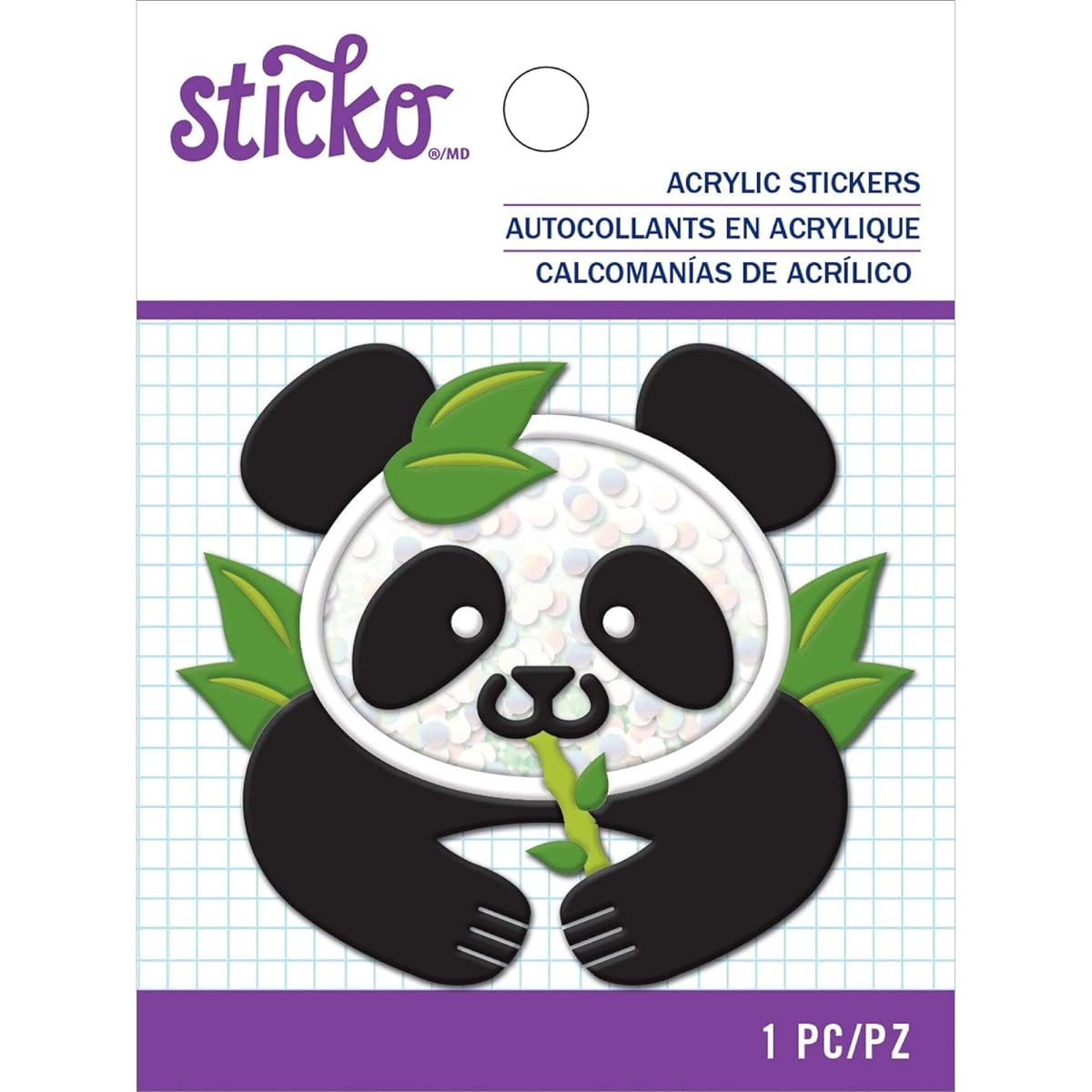 Sticko Acrlic Sticker-Panda