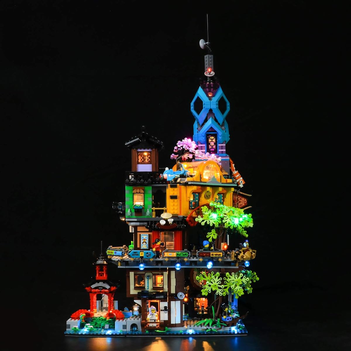 BRIKSMAX LED Light Kit for Ninjago Ninjago City Garden - Compatible with Lego 71741 (LEGO Set Not Included)
