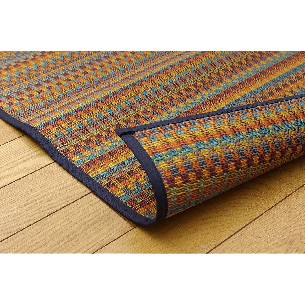 Ikehiko Igusa Rug Carpet Made in Japan "Varius" Blue Approx. 240 x 320cm