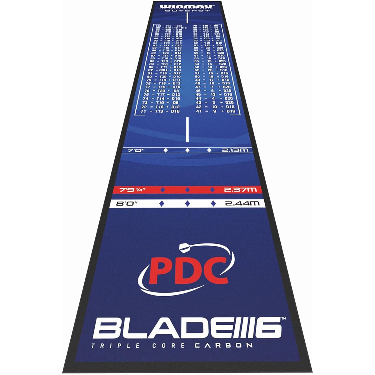 Winmau Darts Dartboard Mat - For Perfect Osh Measurements
