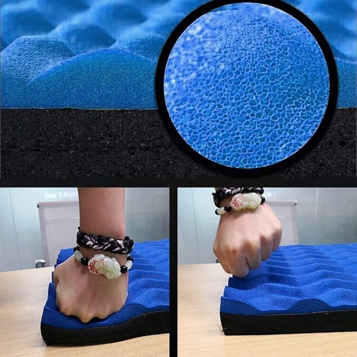 Indoor Sound Absorbing Cotton,Environmental Protection Fireproof Acoustic Panel Blue Self-Adhesive Soundproof Foam