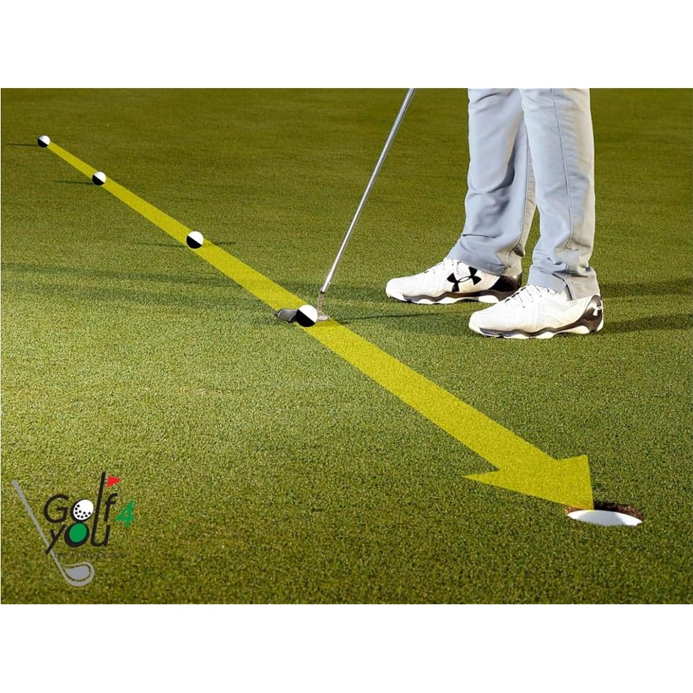 Putting aid for golf practice. Pack of 3 high quality golf practice balls. A true roll putting ball. Golf Practice Training Alignment Improvement Golf Practice Training Putting Balls