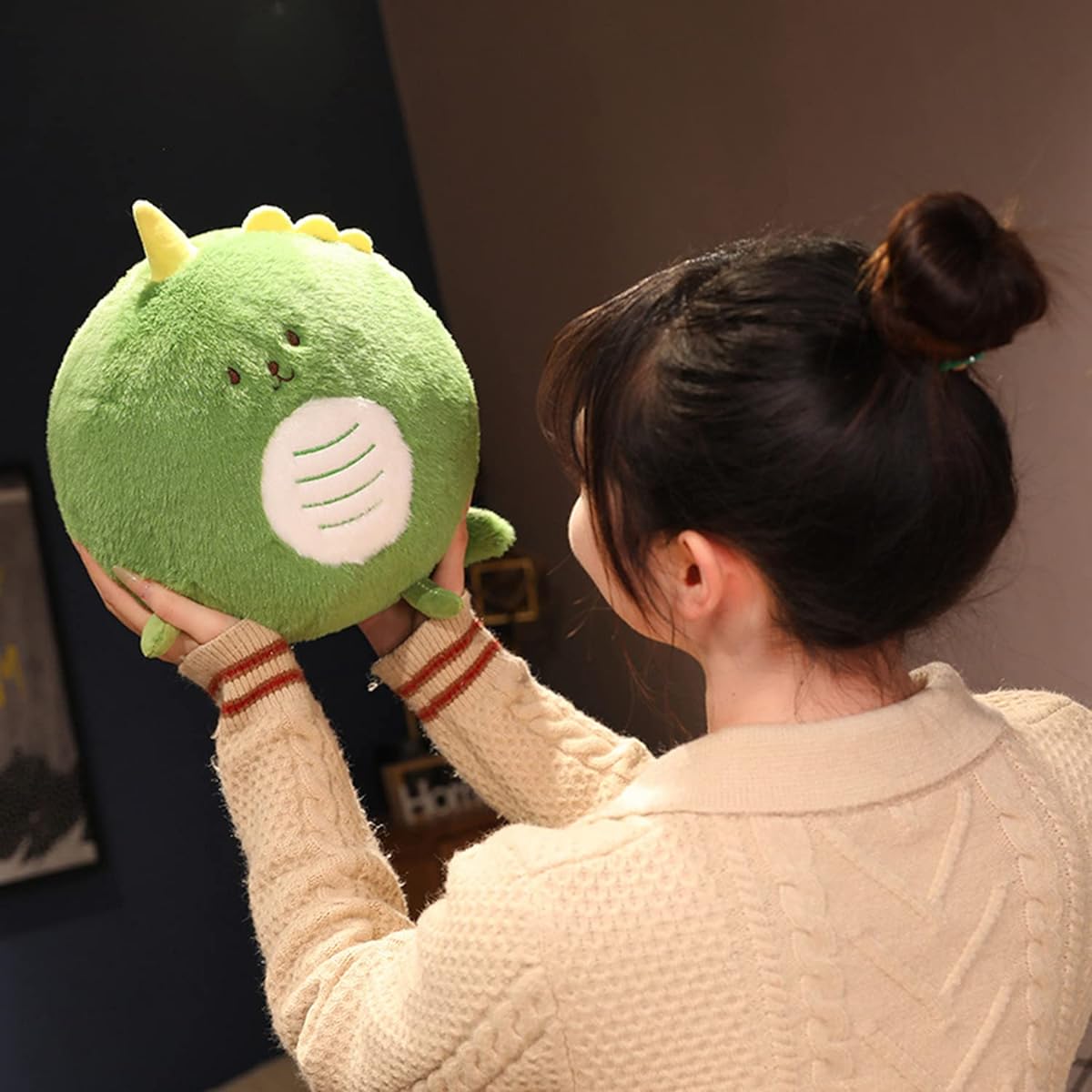 Stuffed toy round dinosaur stuffed animal dinosaur stuffed toy throw pillow round dinosaur anime gift birthday Valentine's Day Christmas