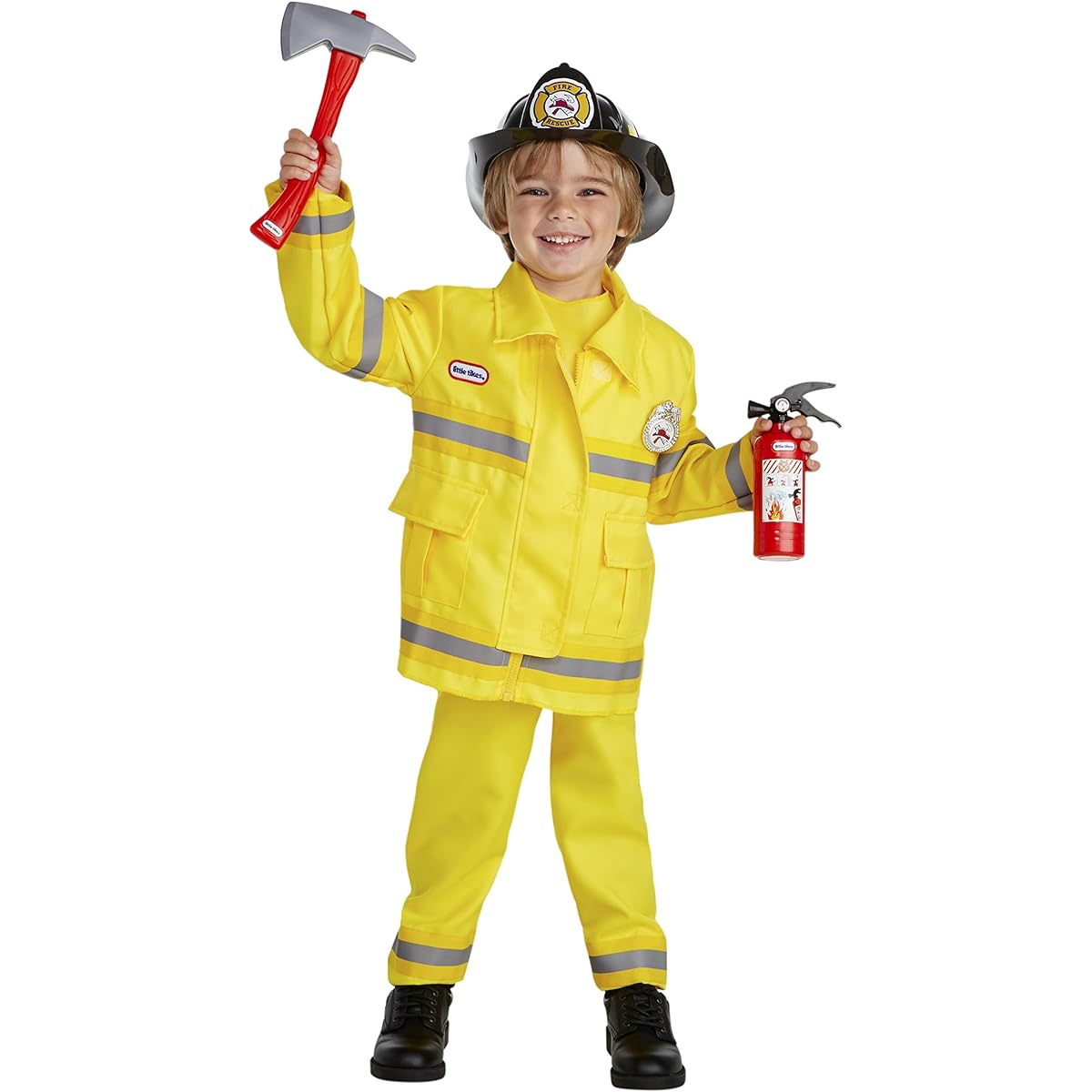 Little Tikes Brave Fire Captain Costume 1-2T Yellow 1609