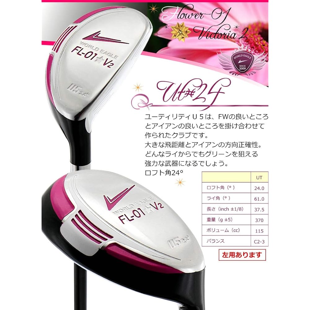 WORLD EAGLE FL-01V2 Club Set of 10 Ladies/Right Hand Bag: Not Included Beginner