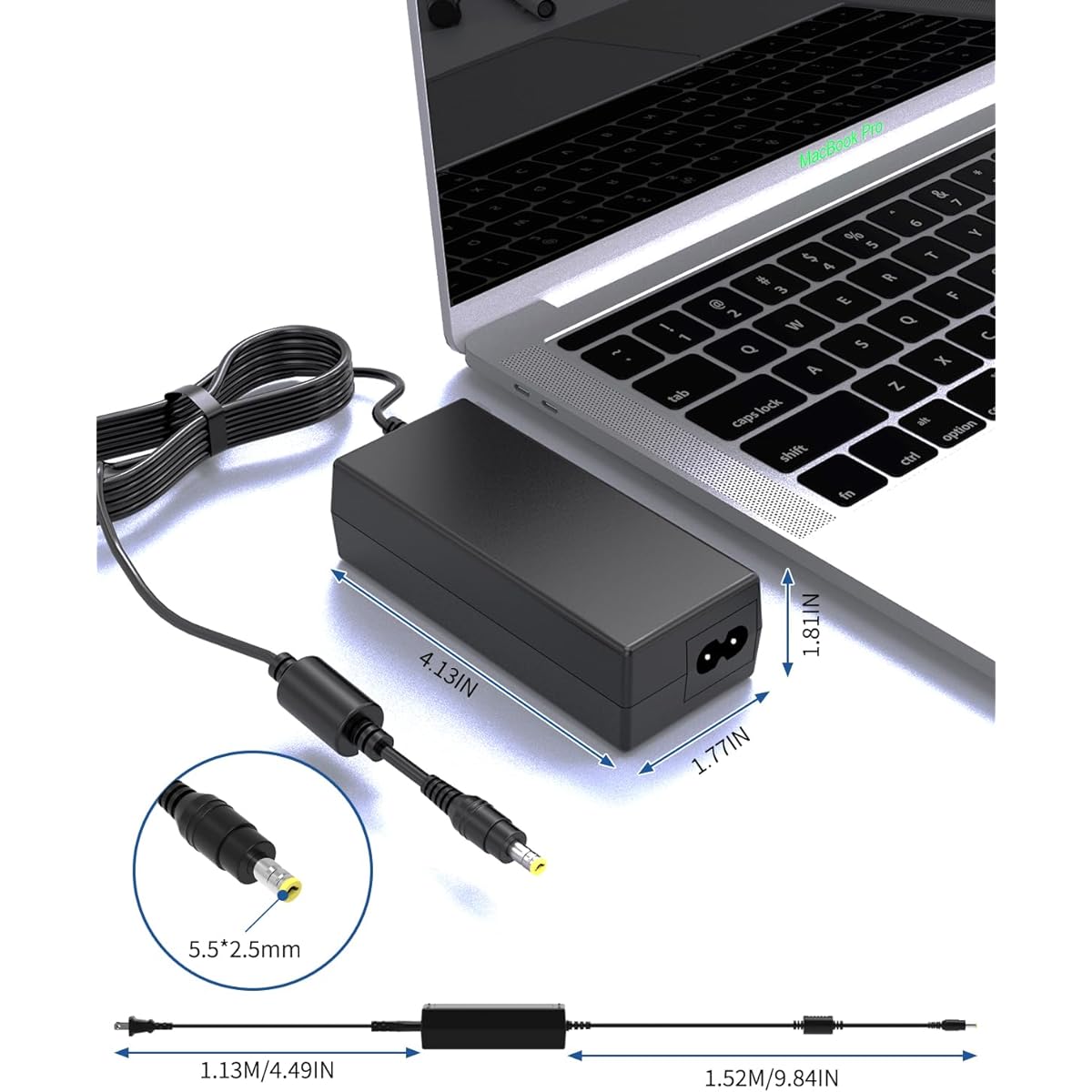 12V AC Monitor Power Cord Adapter for LG Sceptre EC Series 32" 30" 27" 24" 22" 20" 19" 15" E248W E225W E205W E275W Monitor LED Strip Light CCTV Camera Power Supply