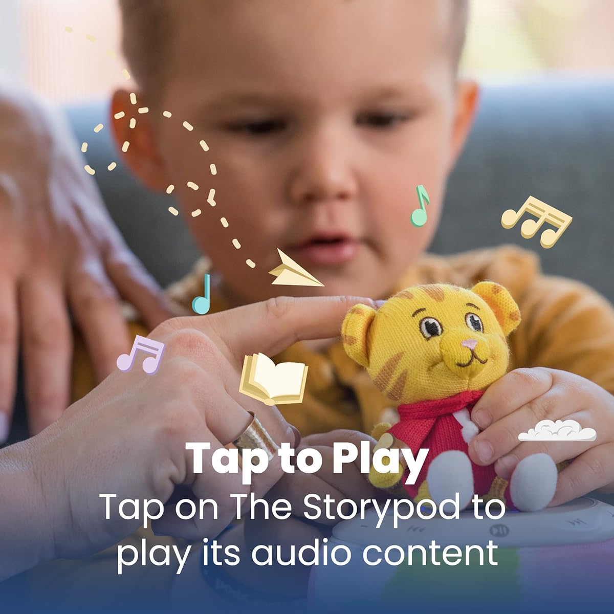 Storypod Craftie - Daniel Tiger - Stories & Songs from Beloved TV Shows (Ages 3+) - For Kids, Toddlers & Children - SEL Audio Learning & Interactive Playtime Fun