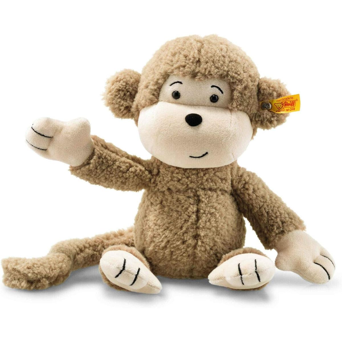 Steiff 'Brownie' Soft Cuddly Friends washable monkey - 30cm - EAN 060304