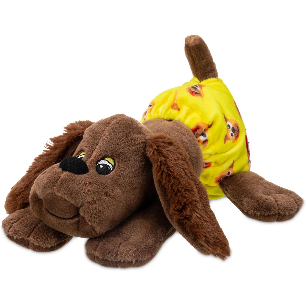 Pound Puppy Newborn Stuffed Toy - Zanny - Dark Brown Eco-Friendly