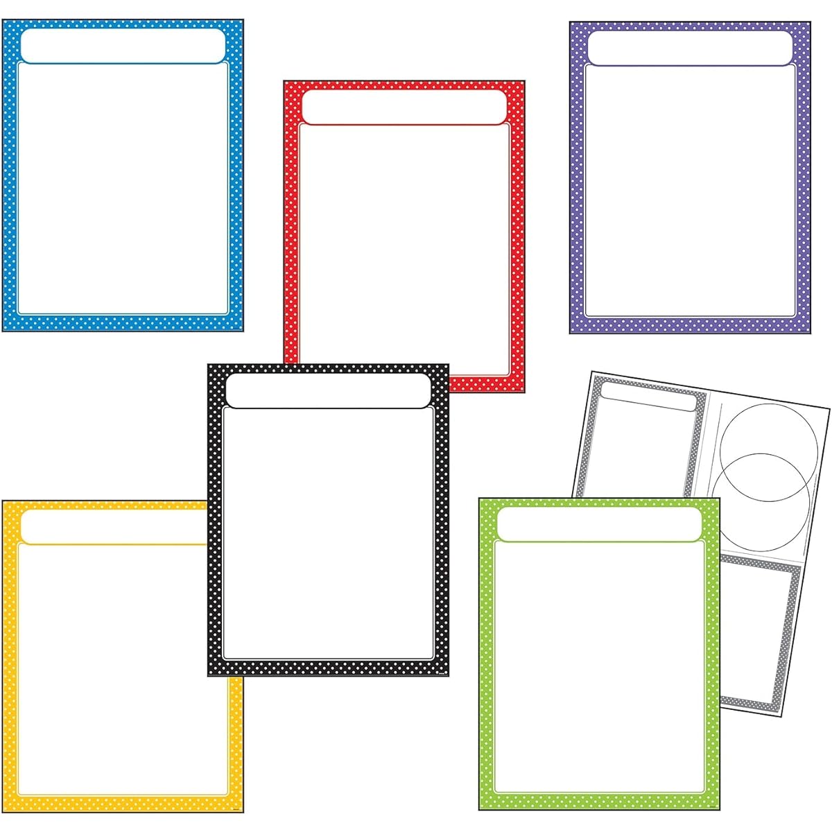 Polka Dots Learning Charts