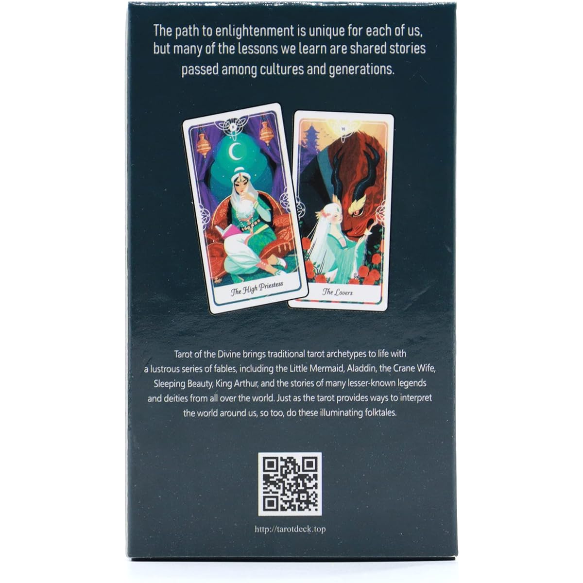Tarot of the Divin, 78 Piece Tarot Card Desk, Divination Game Cards for Tarot Beginners and Experts Inspired by Gods, Folklore, and Fairy Tales from Around the World